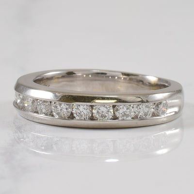 Channel Set Diamond Semi Eternity Band | 0.35ctw | SZ 4.25 |