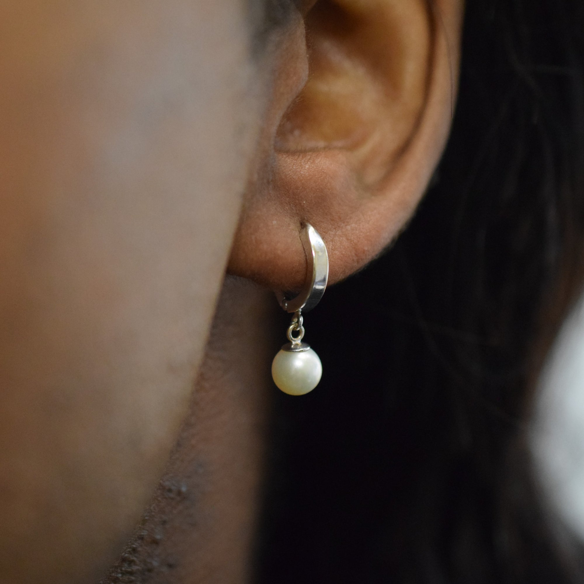 Drop Pearl Huggie Earrings | 4.80ctw |