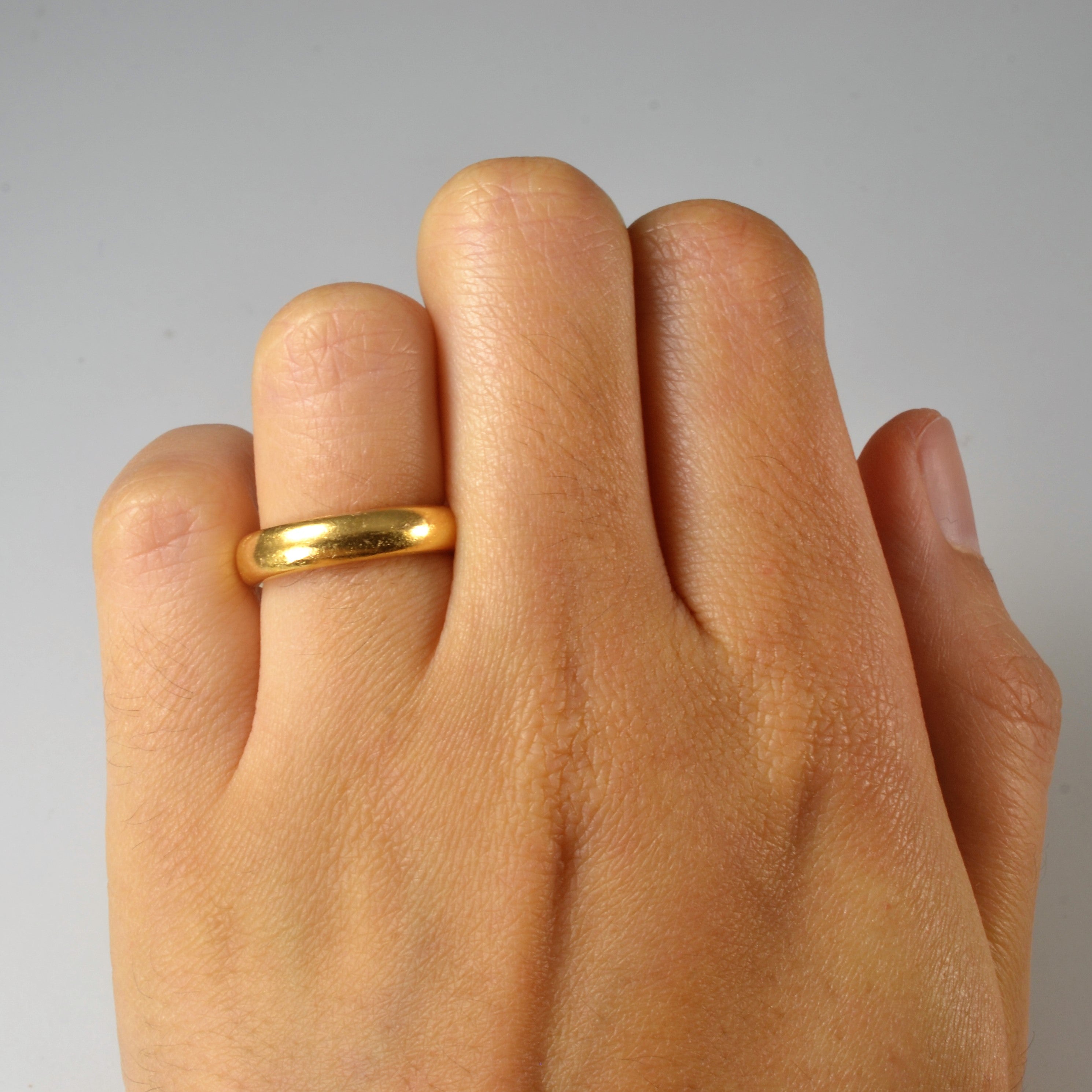 22k Yellow Gold Plain Band | SZ 4.5 |