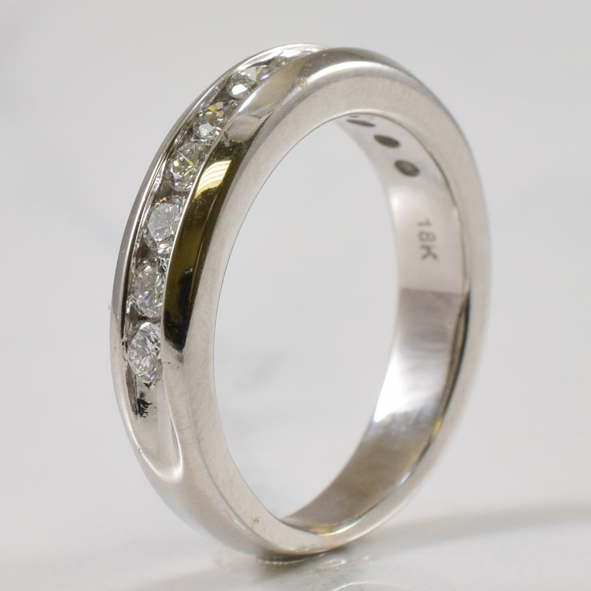 Channel Set Diamond Semi Eternity Band | 0.35ctw | SZ 4.25 |