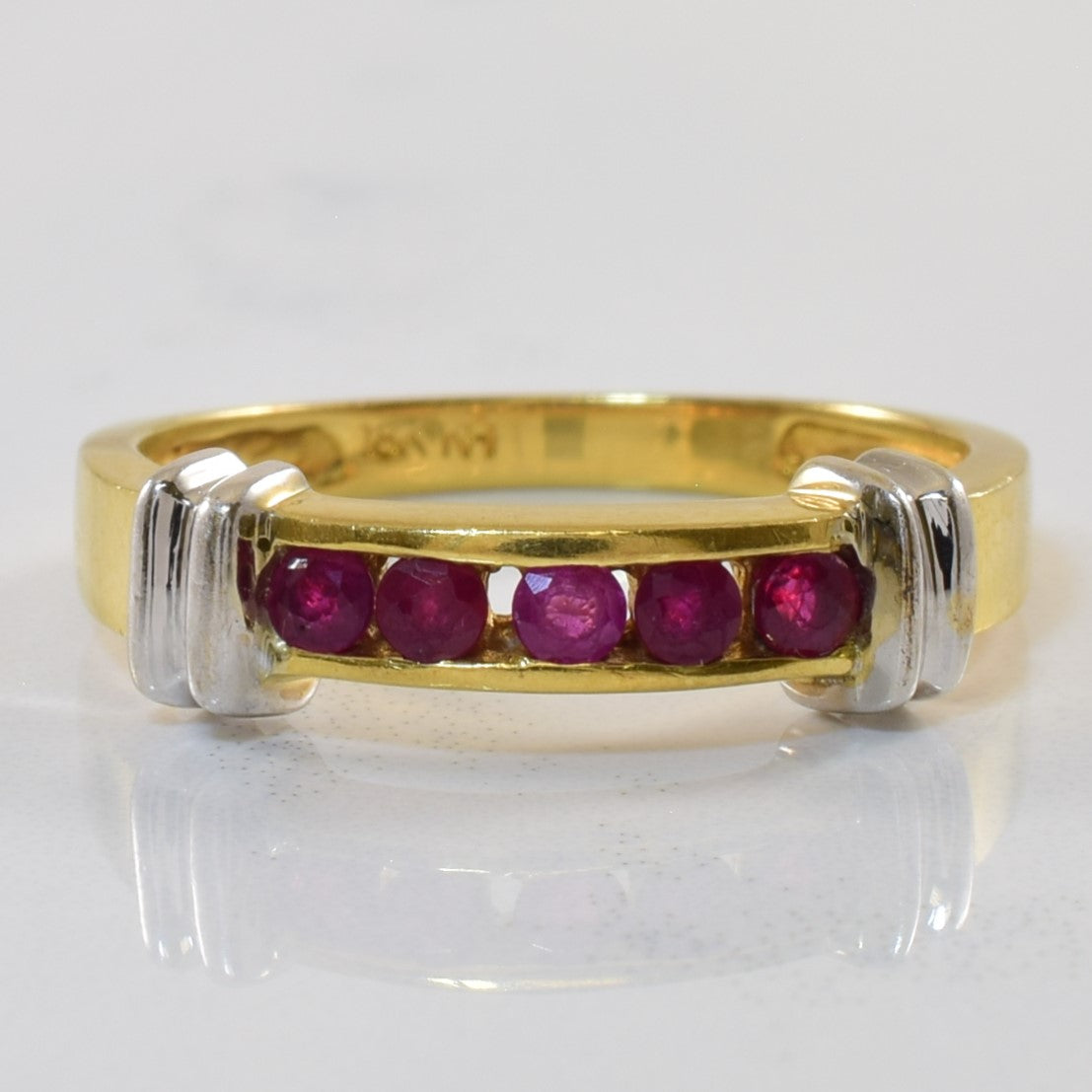 Channel Set Ruby Ring | 0.35ctw | SZ 8 |