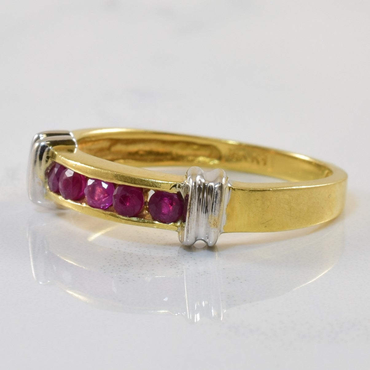 Channel Set Ruby Ring | 0.35ctw | SZ 8 |