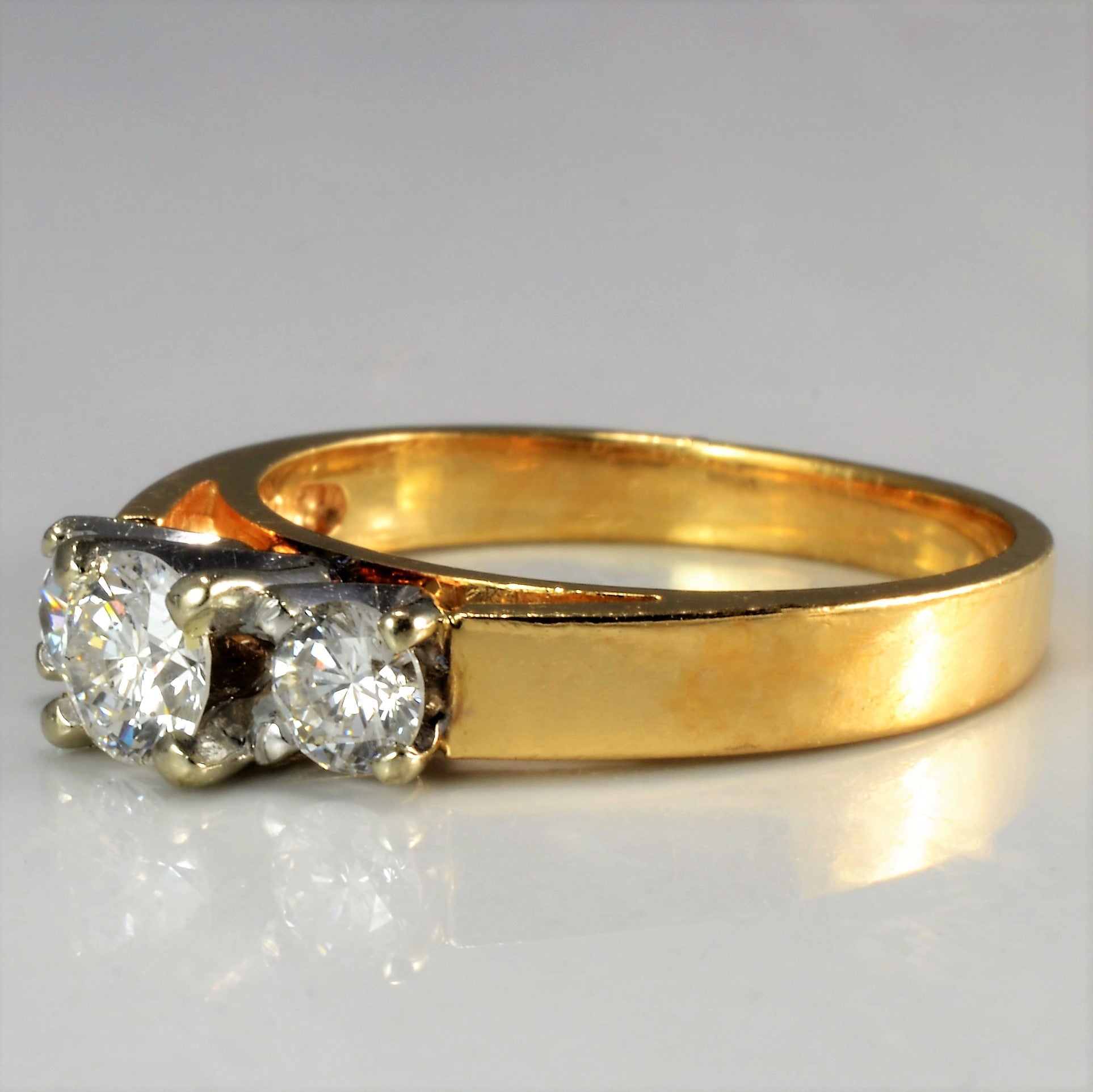Three Stone Diamond Engagement Ring | 0.67 ctw, SZ 6.5 |