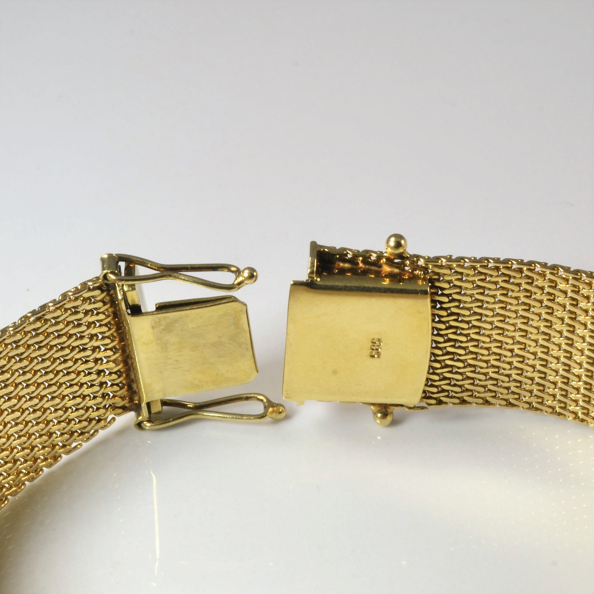 14k Watch Strap Style Bracelet | 7.5