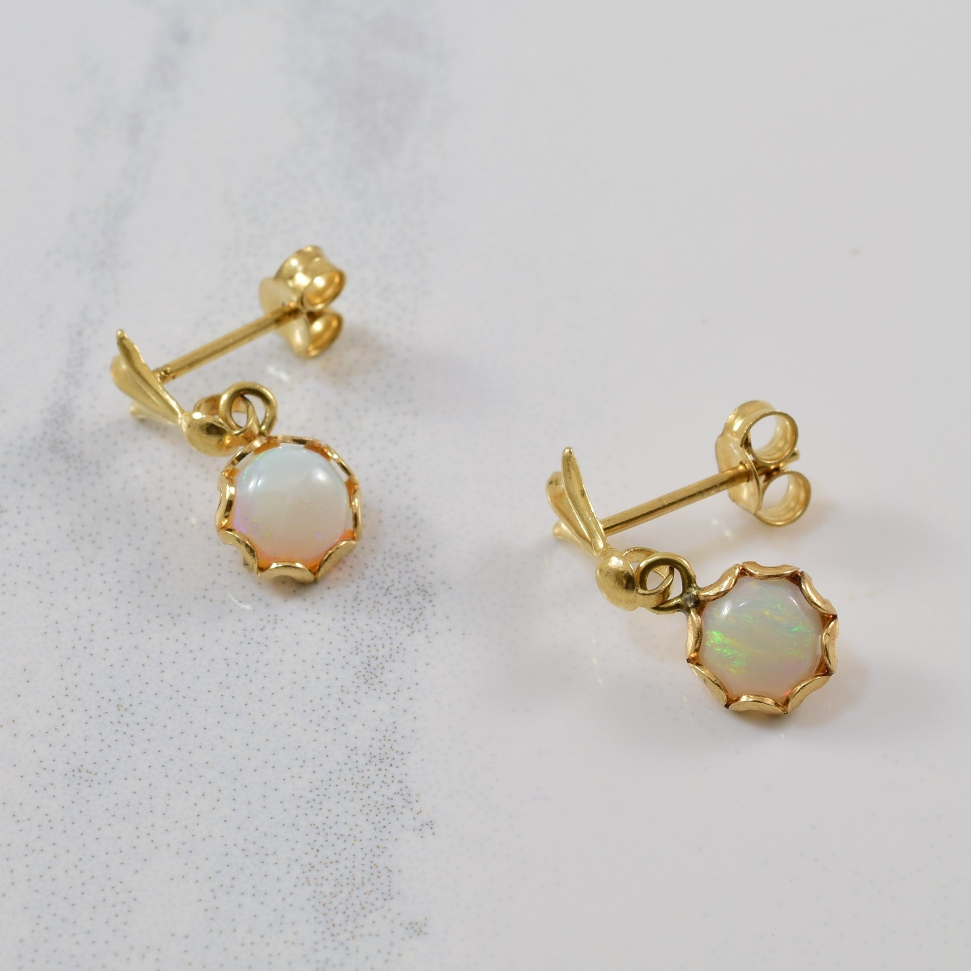 Opal Drop Stud Earrings | 0.38ctw |