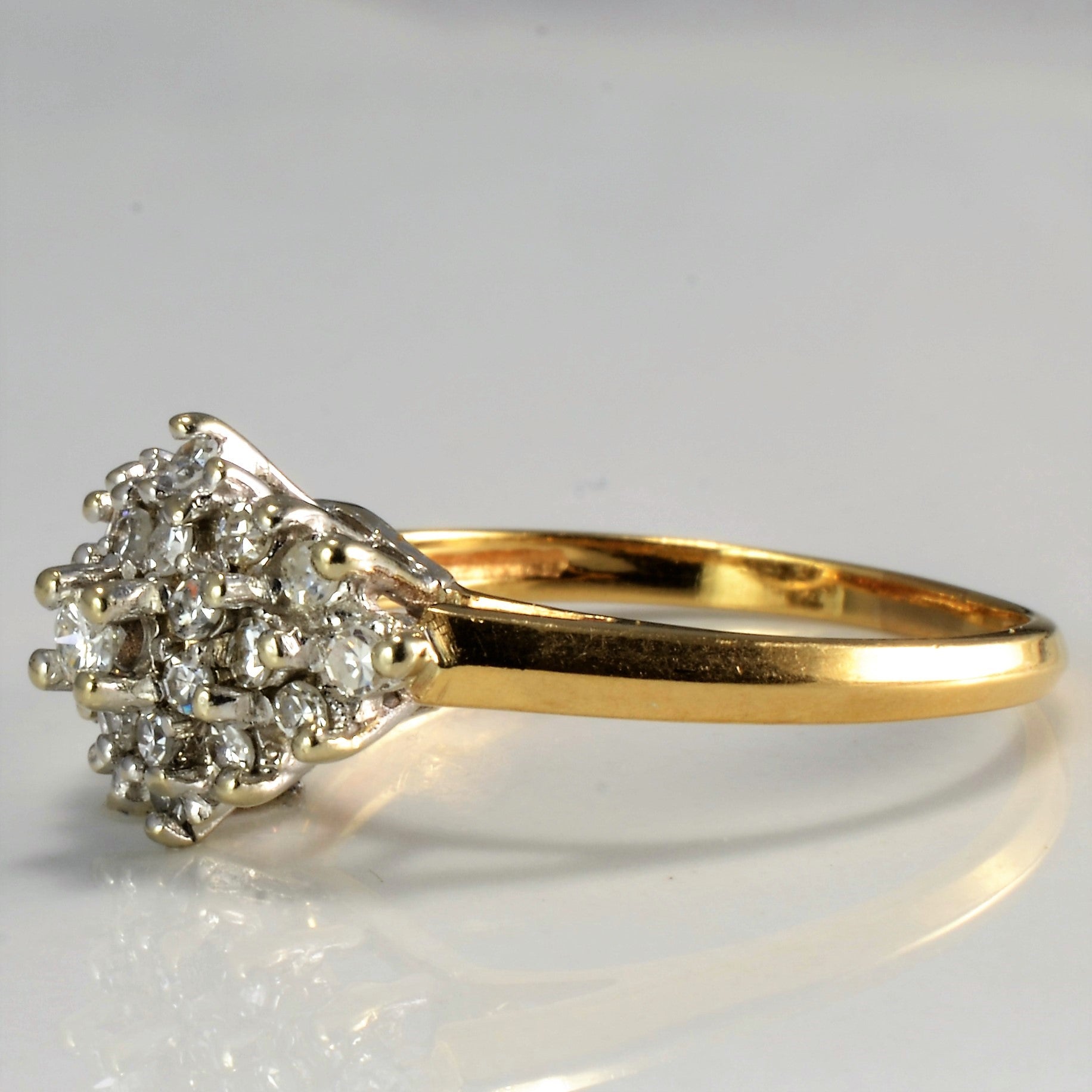 Cluster Set Diamond Ladies Ring | 0.34 ctw, SZ 7.75 |