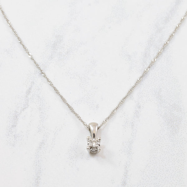 Solitaire Diamond Necklace | 0.03ct | 20