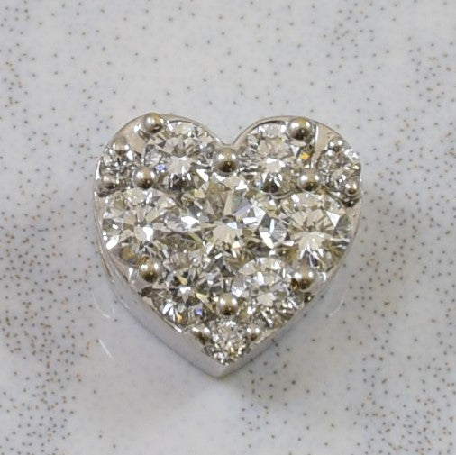 Pave Diamond Heart Pendant | 0.24ctw |