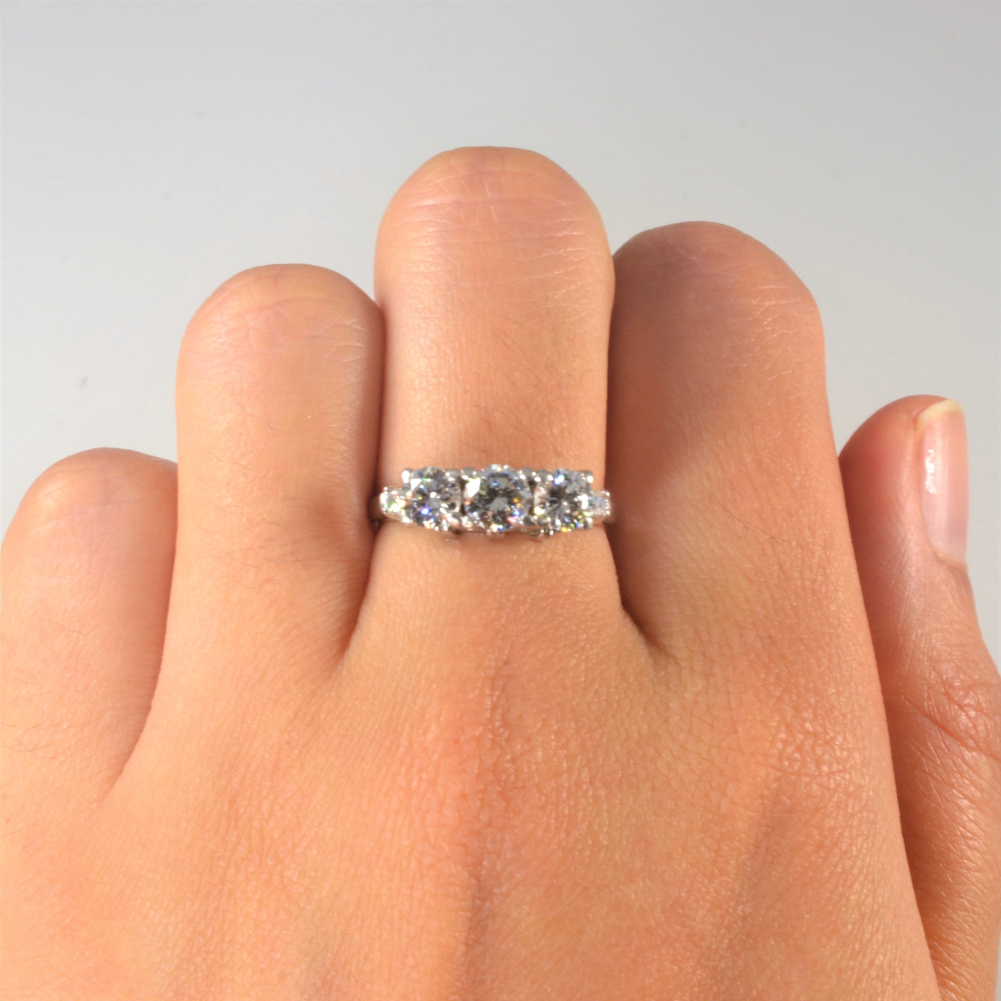 'Birks' High Set Multi Diamond Ring | 1.15ctw | SZ 6.5 |