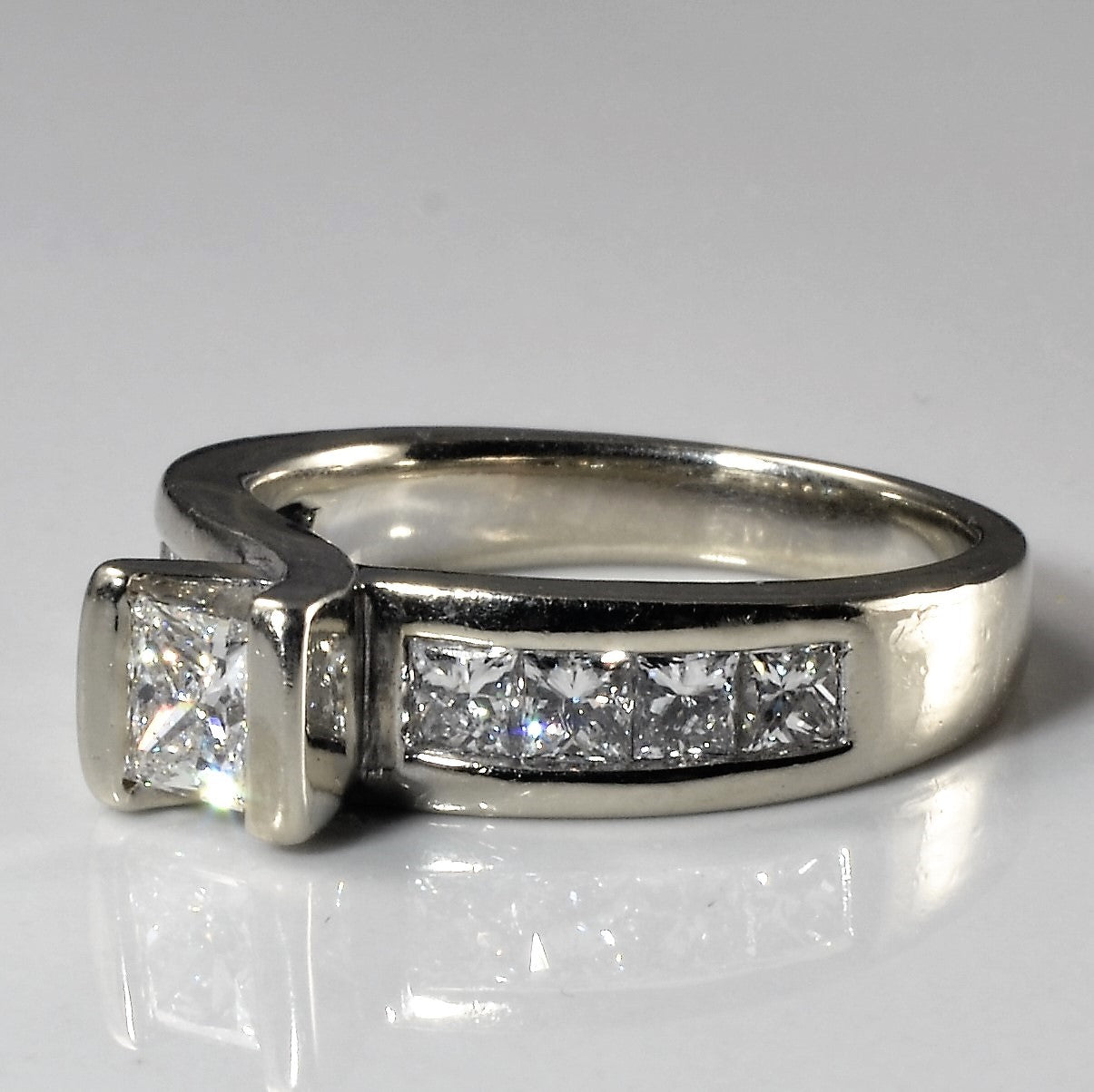 Semi Bezel Princess Diamond Ring | 1.58ctw | SZ 6.25 |