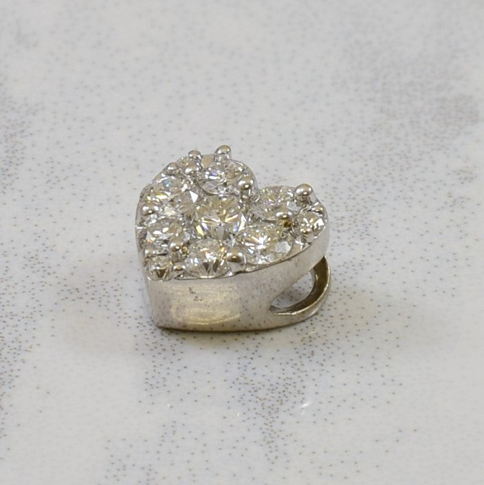 Pave Diamond Heart Pendant | 0.24ctw |