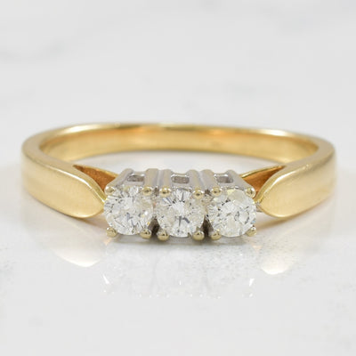 Three Stone Diamond Ring | 0.21ctw | SZ 7 |