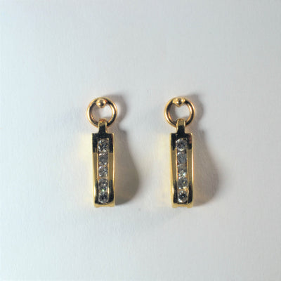 Tension Set Diamond Drop Stud Earrings | 0.60ctw |
