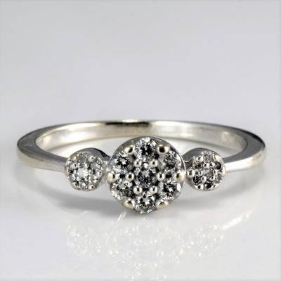 Cluster Diamond Ring | 0.18 ctw, SZ 4.5 |