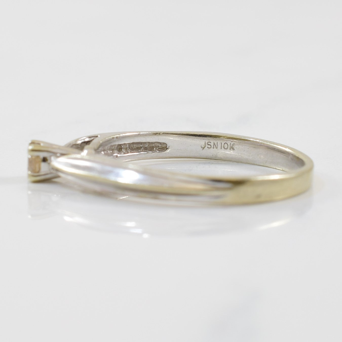Petite Champagne Diamond Promise Ring | 0.06ct | SZ 5.75 |