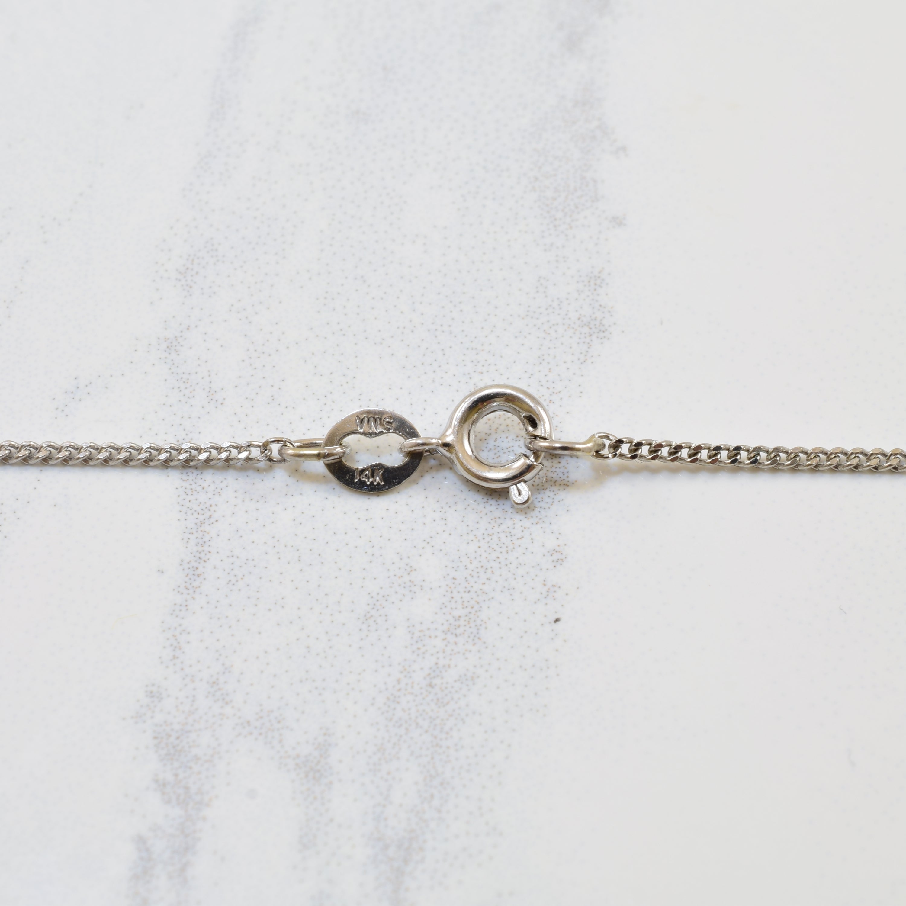 Solitaire Synthetic Star Sapphire Necklace | 0.70ct | 18" |