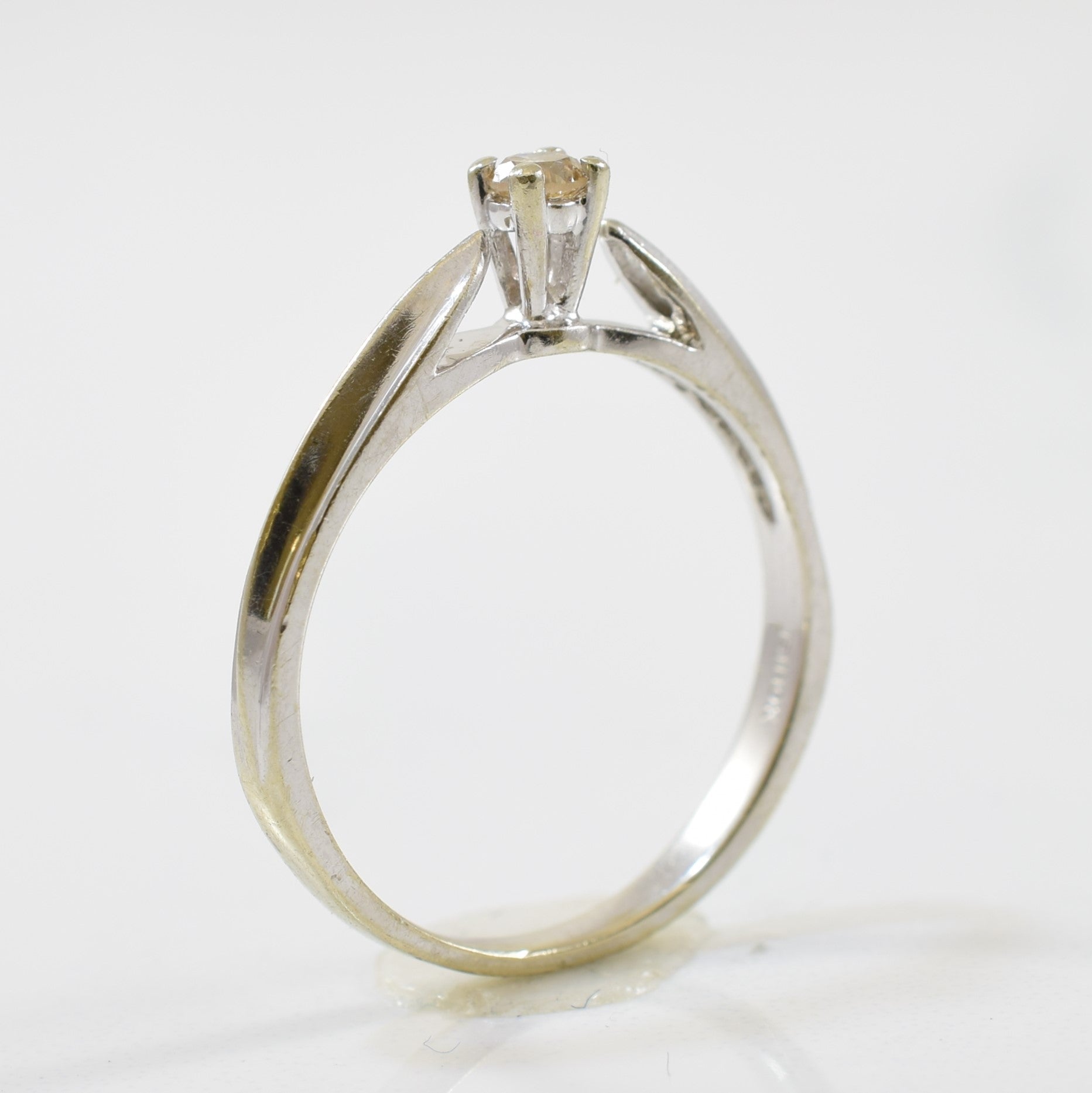 Petite Champagne Diamond Promise Ring | 0.06ct | SZ 5.75 |