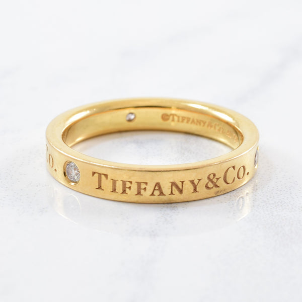 'Tiffany & Co.' Band Ring | 0.06 ctw | SZ 4.75 |