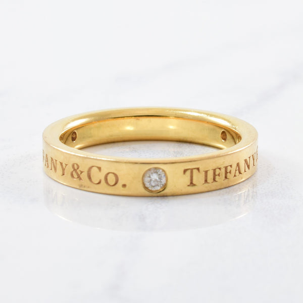 'Tiffany & Co.' Band Ring | 0.06 ctw | SZ 4.75 |