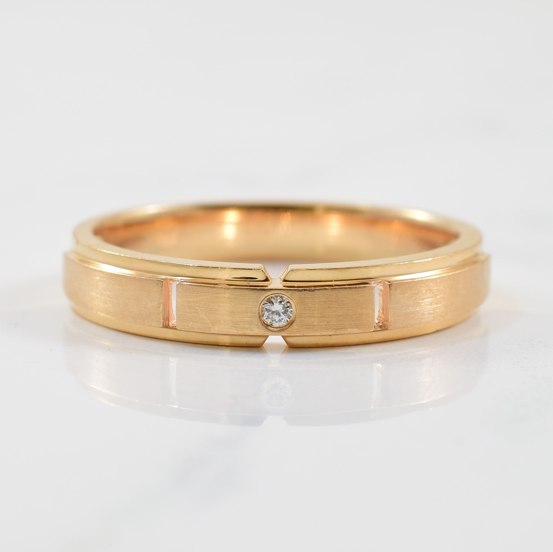 Geometric Diamond Band | 0.018ct | SZ 9 |