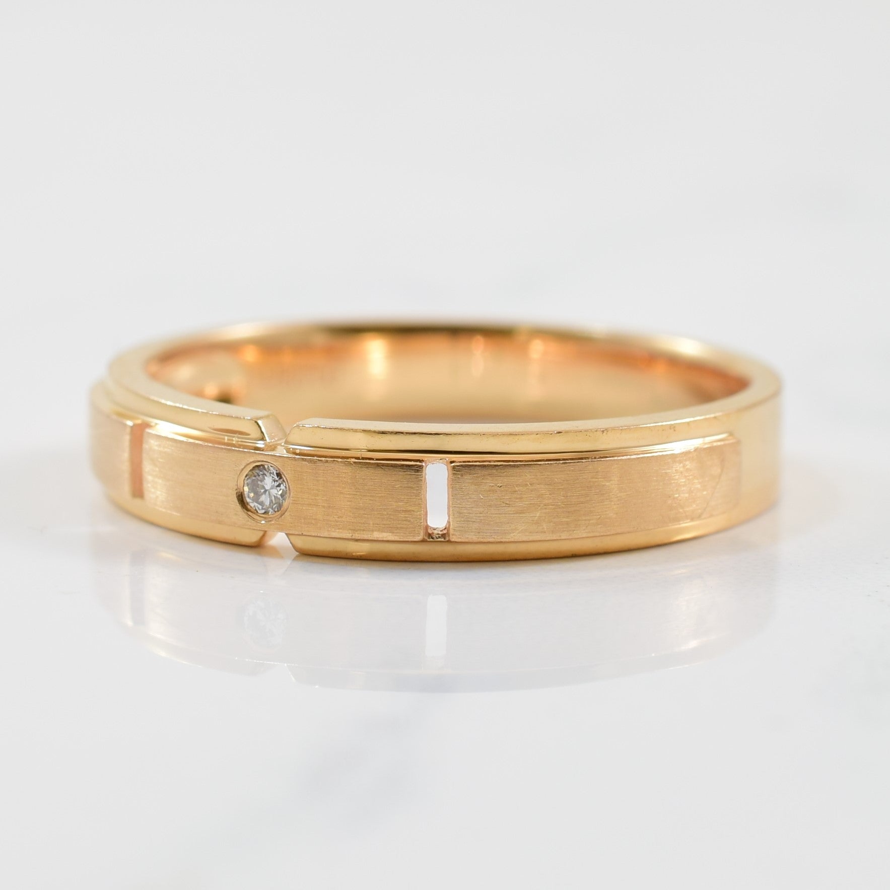 Geometric Diamond Band | 0.018ct | SZ 9 |