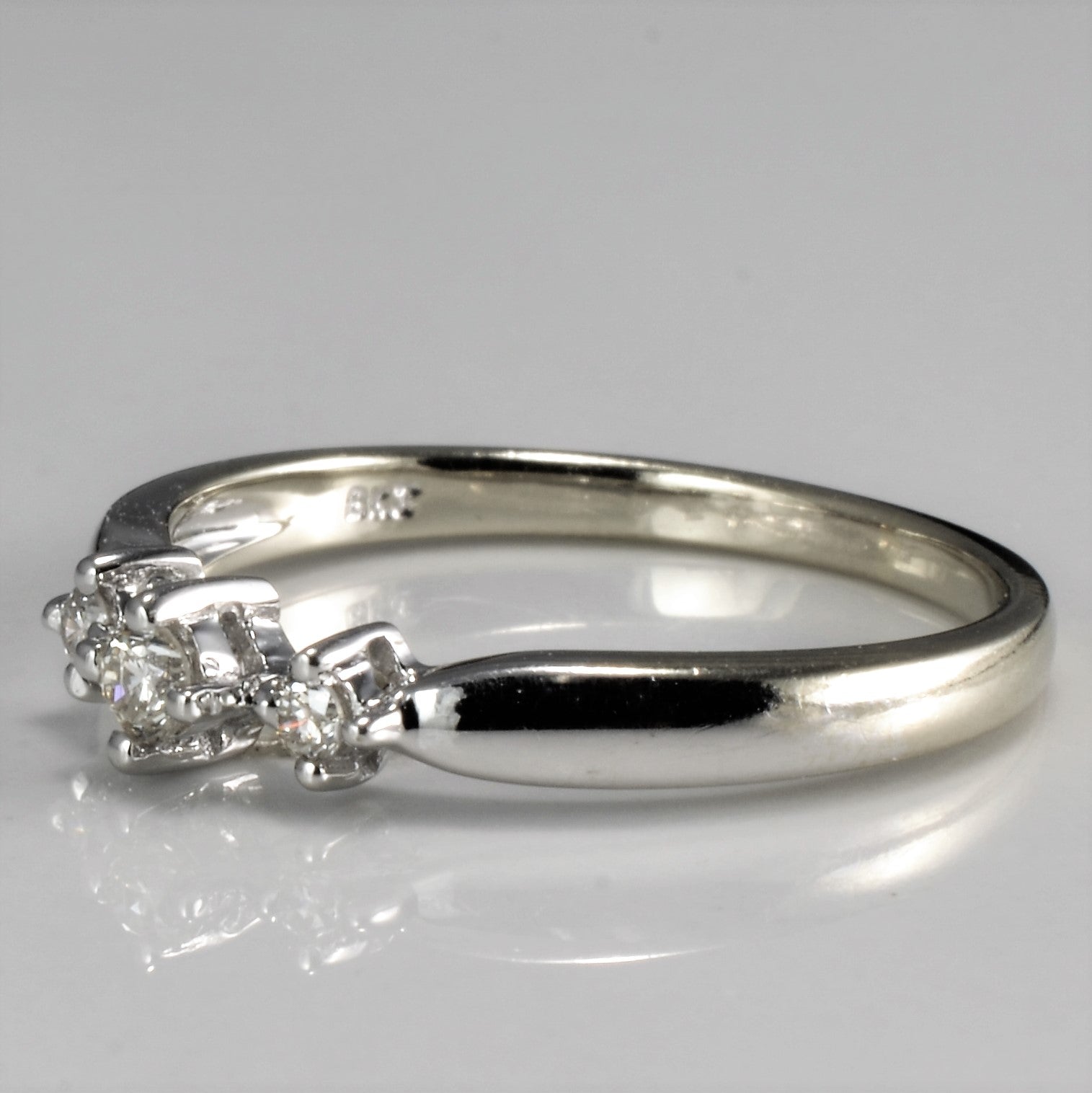 Three Stone Diamond Ring | 0.10 ctw, SZ 5 |