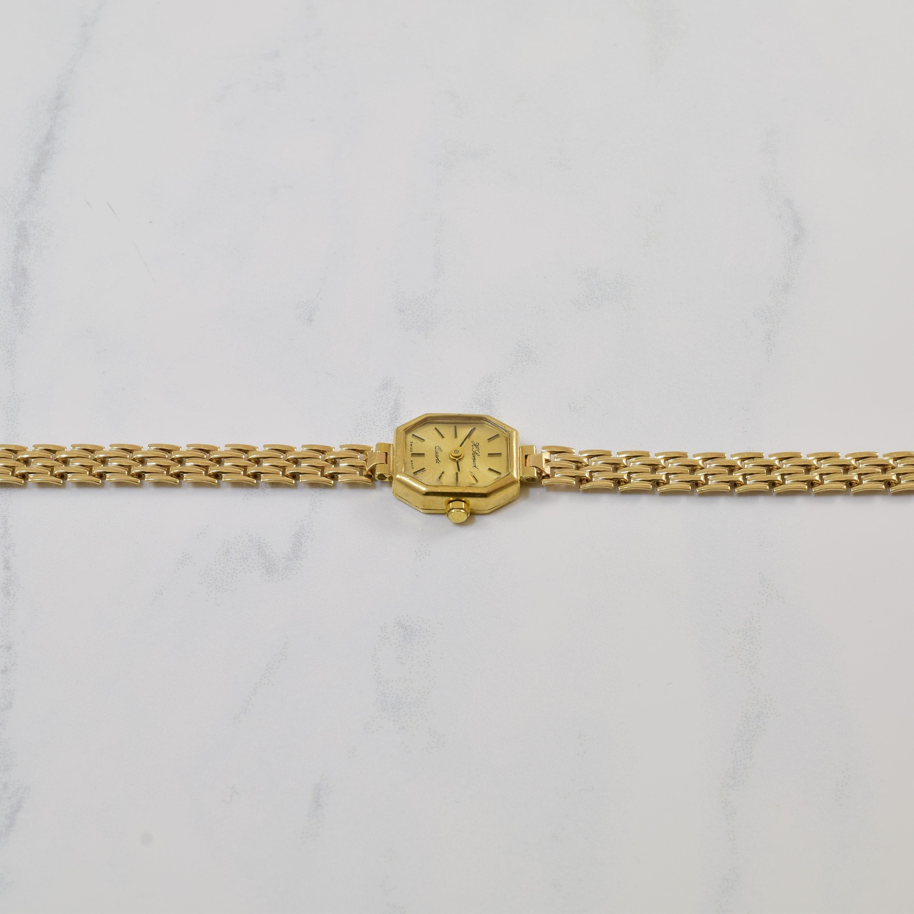 H Samuel' 1980s Gold Watch | 7.5" |