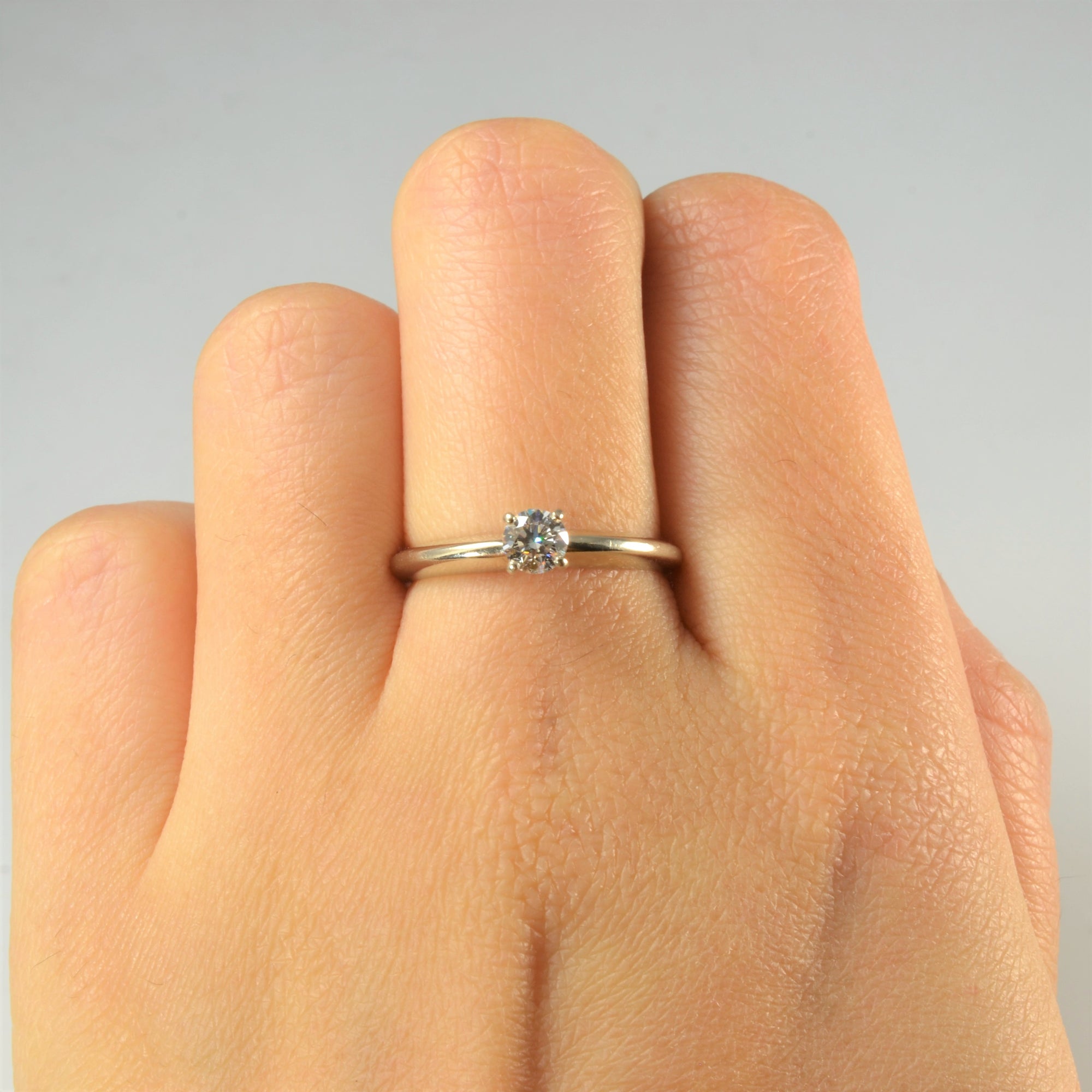 Solitaire Diamond Engagement Ring | 0.28ct | SZ 7 |