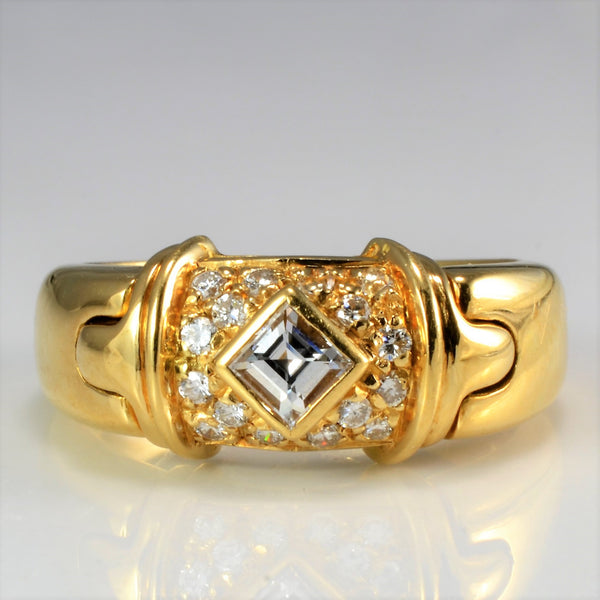 'BVLGARI' Diamond Engagement Ring