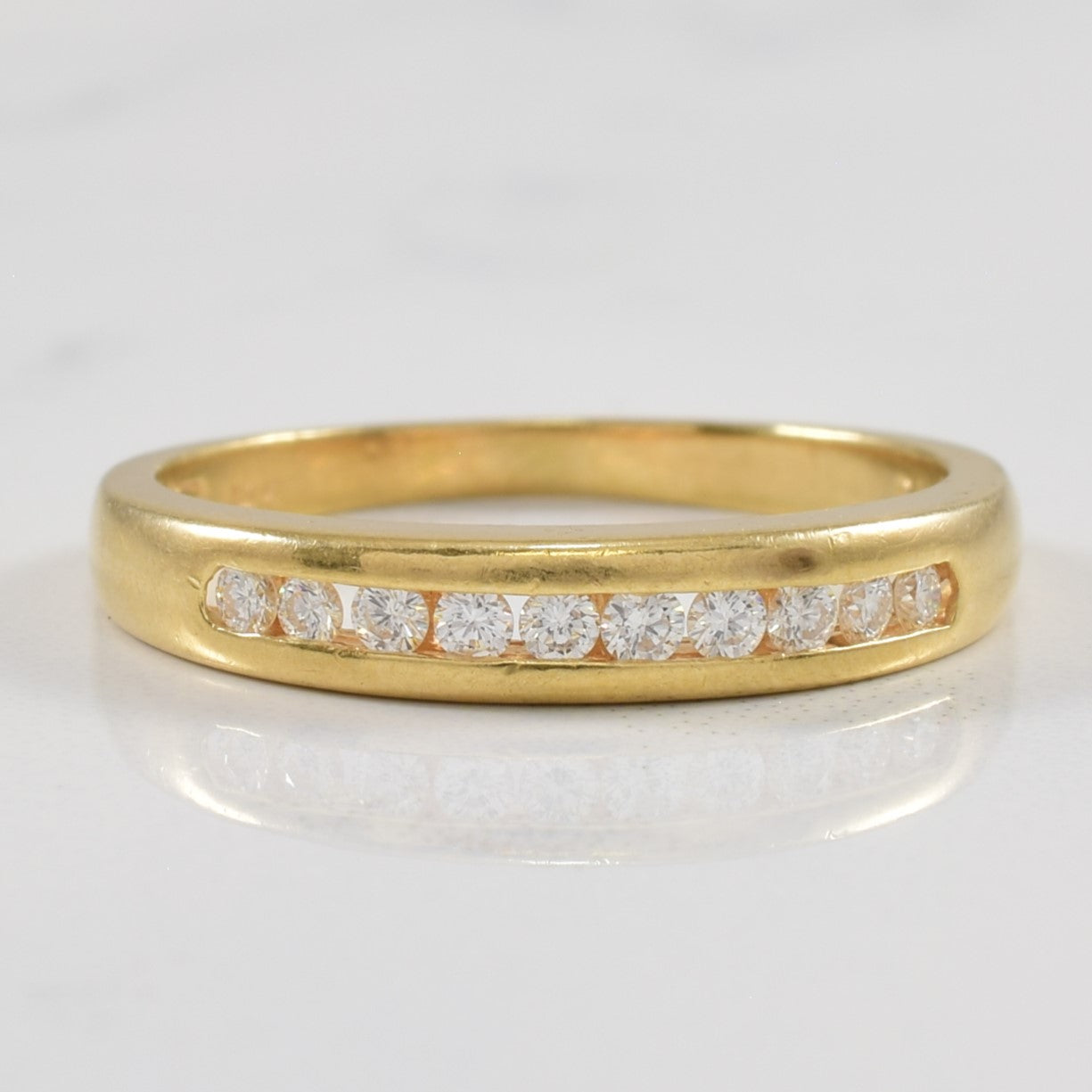 Channel Set Diamond Semi Eternity Ring | 0.15ctw | SZ 7.25 |