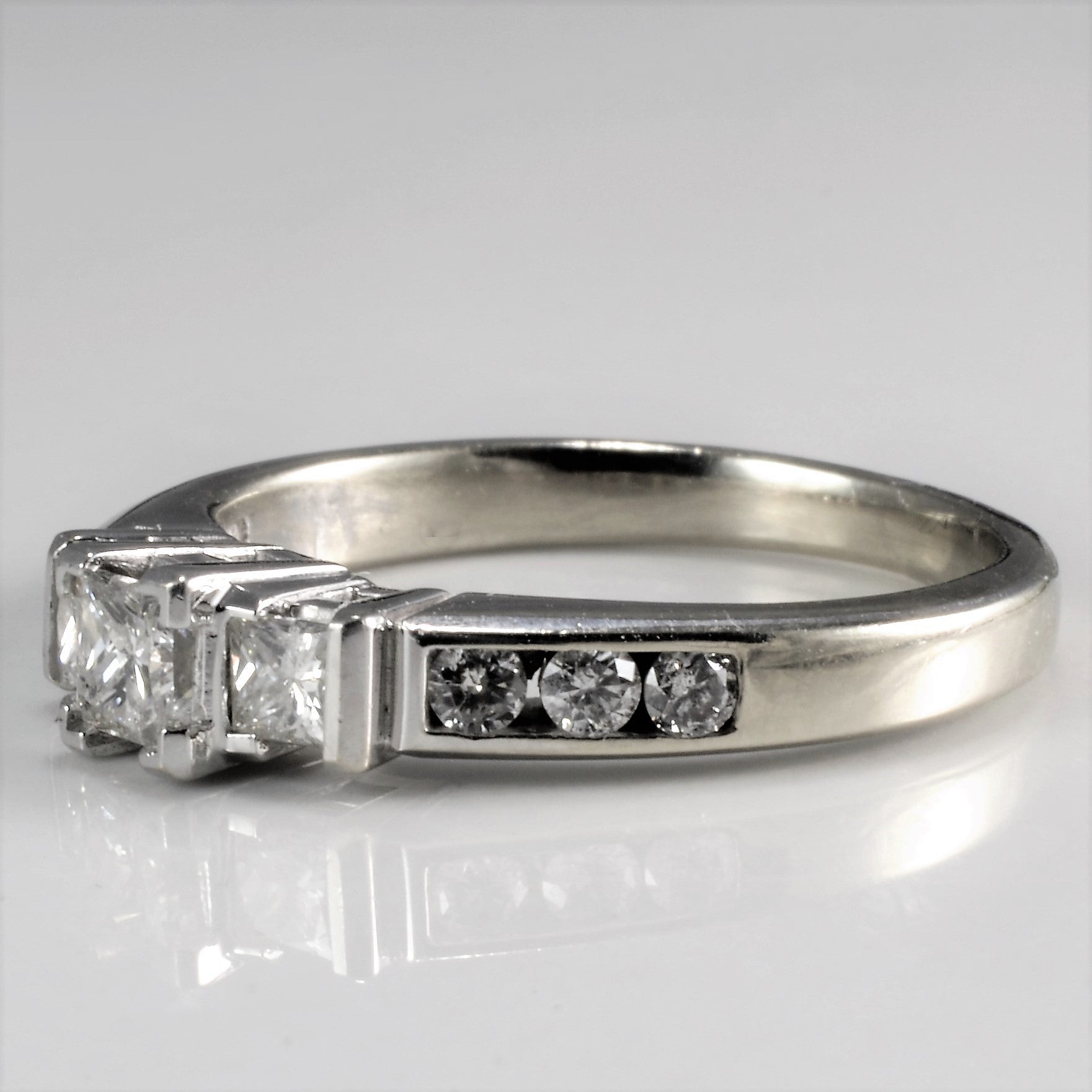 Three Stone Diamond and Accents Promise Ring | 0.50 ctw, SZ 5 |