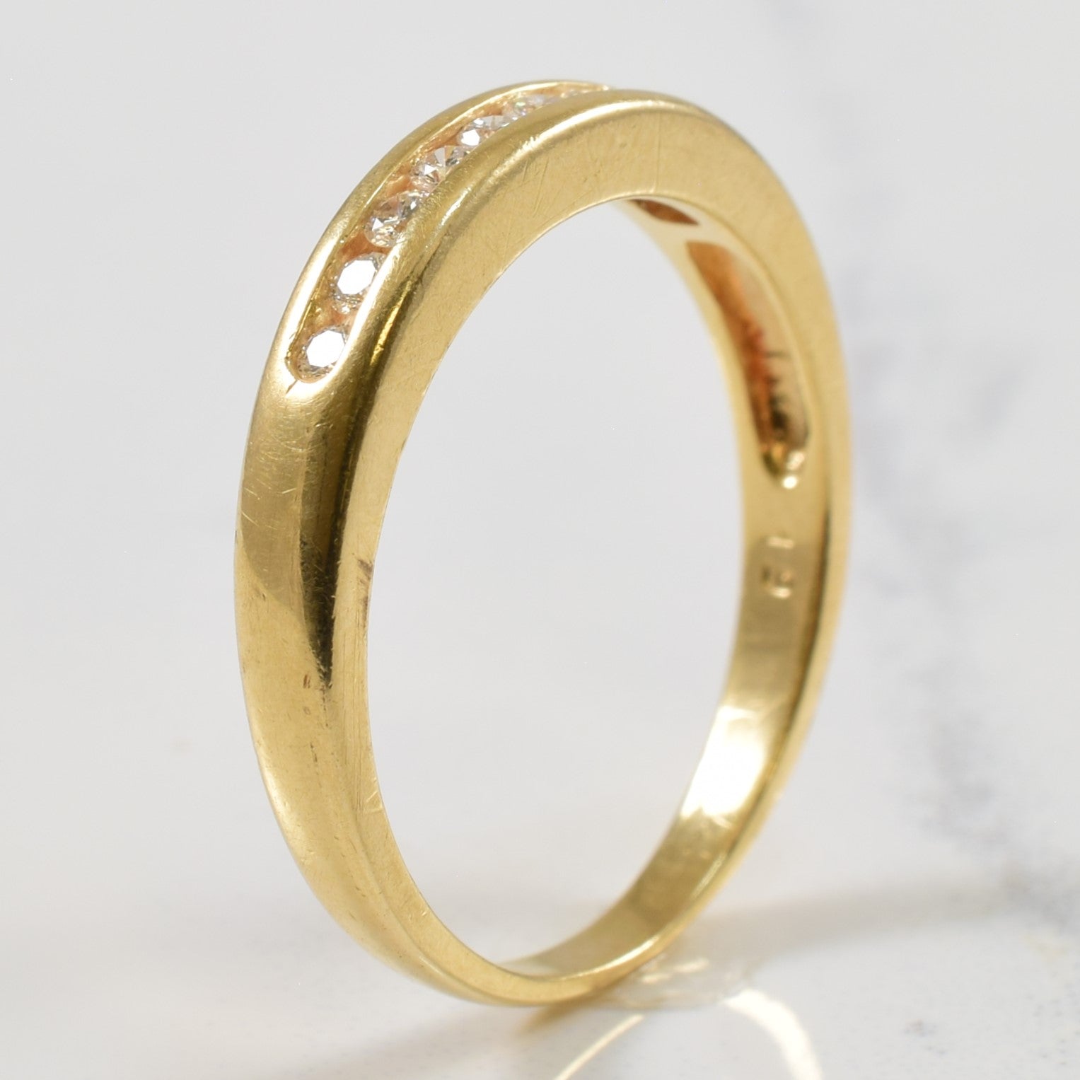 Channel Set Diamond Semi Eternity Ring | 0.15ctw | SZ 7.25 |