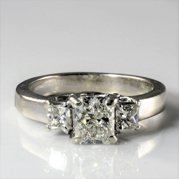 'Sophia Fiori' Three Stone Diamond Engagement Ring | 1.36ctw | SZ 6.25 |