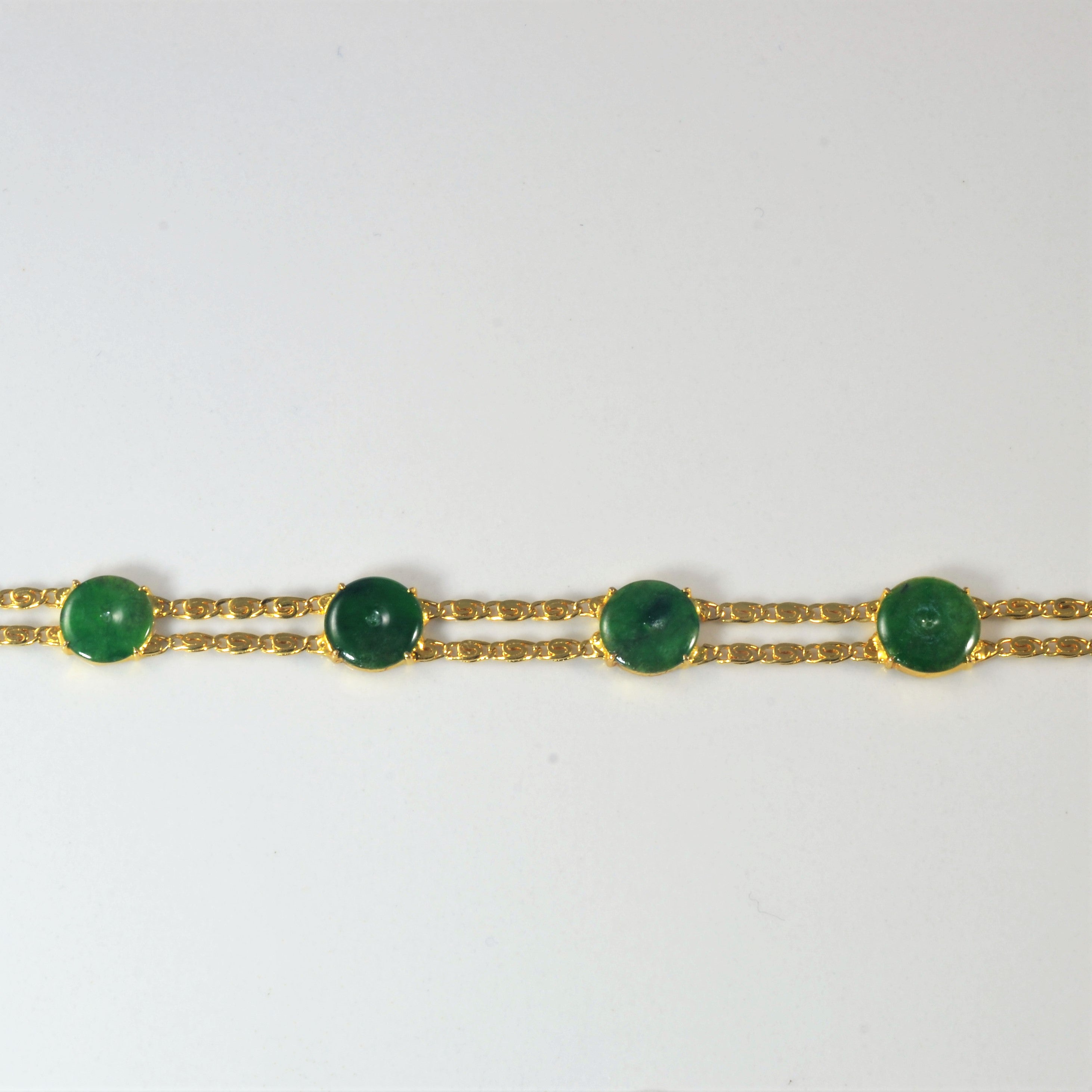 Jade Donut Bracelet | 2.50ctw | 6.5" |