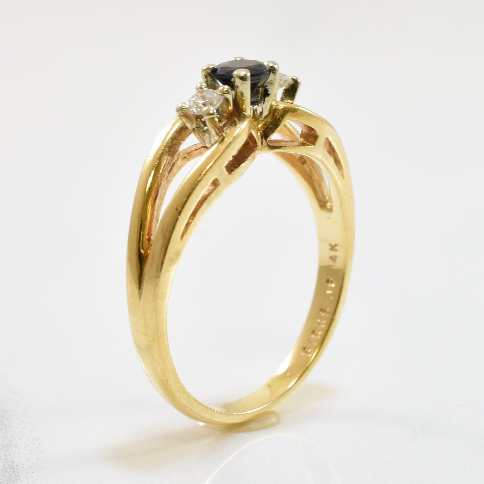 'Birks' Sapphire & Diamond Ring | 0.28ct, 0.10ctw | SZ 7.25 |