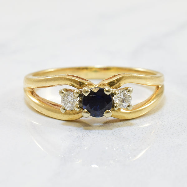 Birks' Sapphire & Diamond Ring | 0.28ct, 0.10ctw | SZ 7.25 |