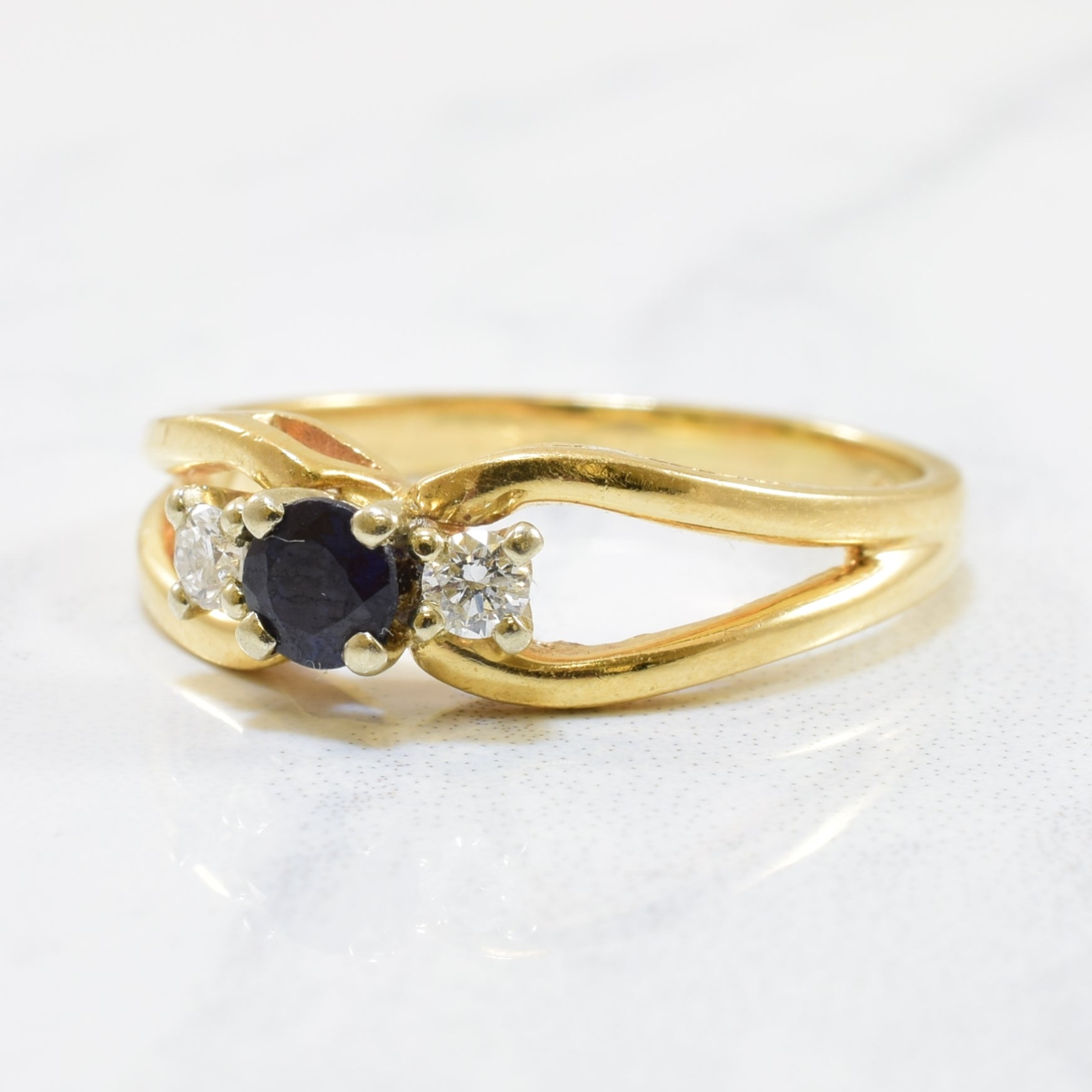 Birks' Sapphire & Diamond Ring | 0.28ct, 0.10ctw | SZ 7.25 |