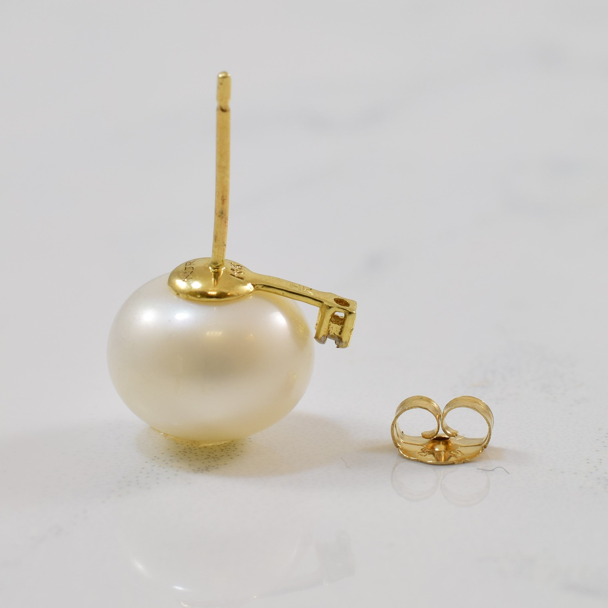 Pearl & Diamond Earrings | 12.00ctw, 0.01ctw |