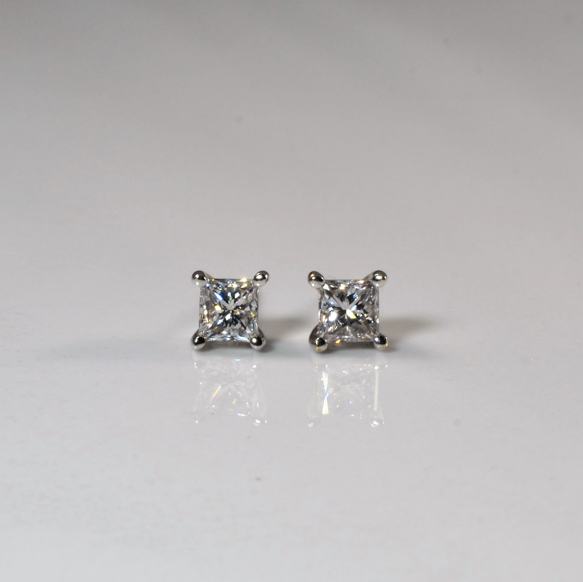 Princess Diamond Stud Earrings | 0.77ctw |