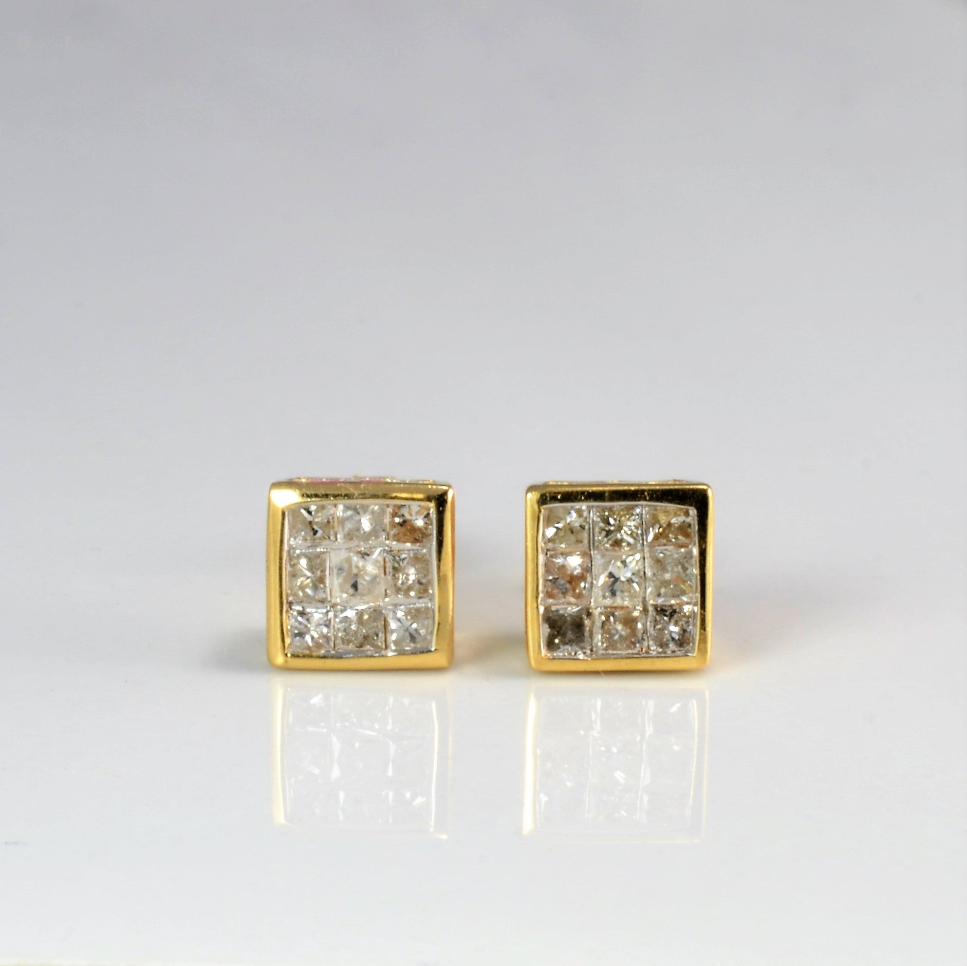 Cluster Set Diamond Stud Earrings | 0.66 ctw |