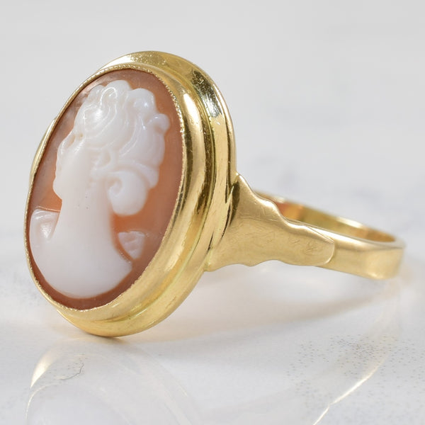 Shell Cameo Ring | 2.40ct | SZ 9 |