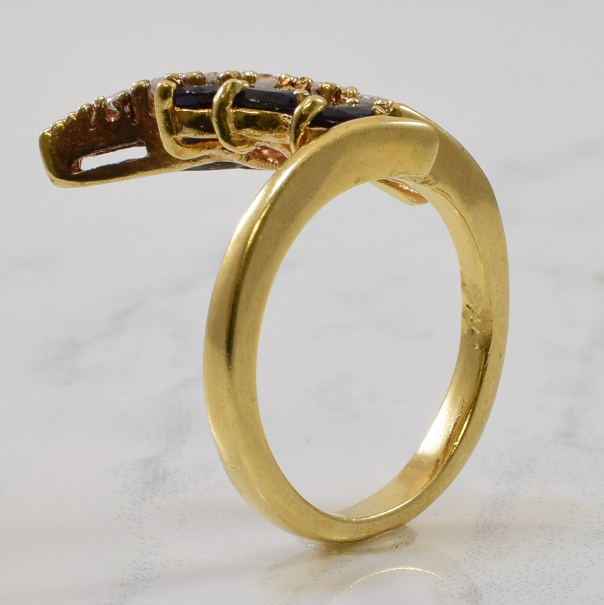 Sapphire & Diamond Cocktail Ring | 0.45ctw, 0.12ctw | SZ 5.5 |