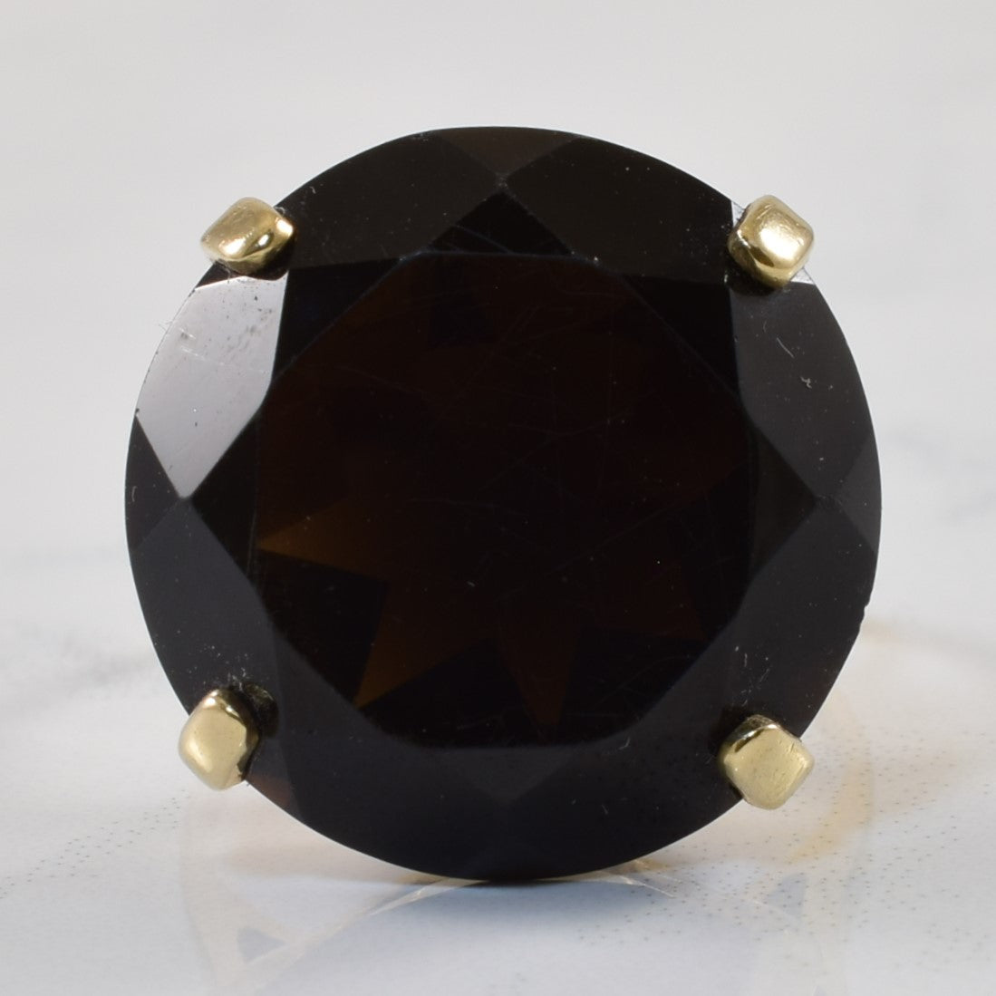 Solitaire Smoky Quartz Ring | 17.50ct | SZ 6 |