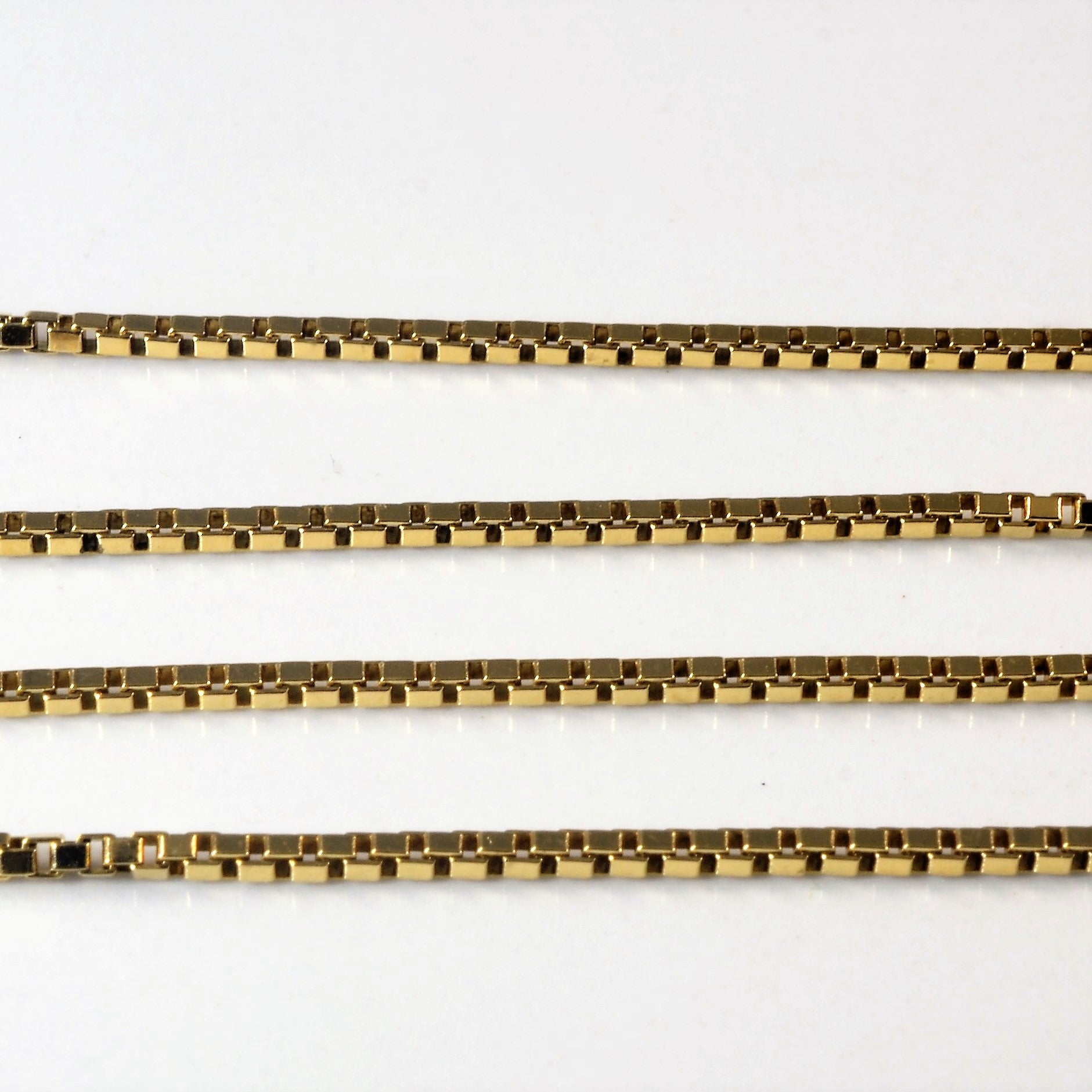 14k Yellow Gold Box Chain | 13