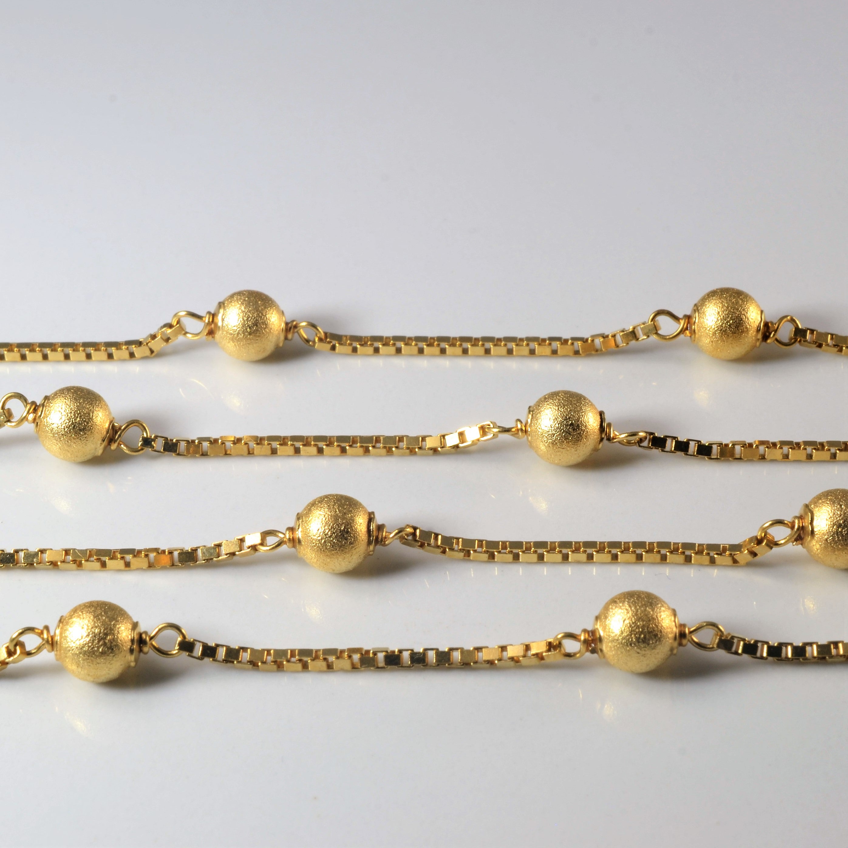 18k Yellow Gold Ball Chain | 26" |