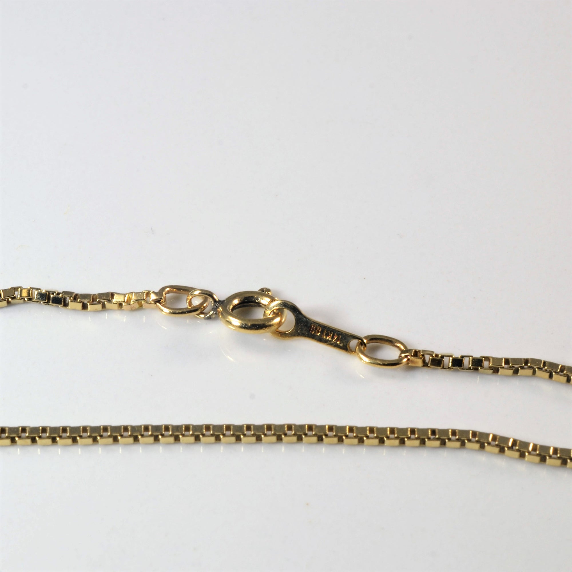 14k Yellow Gold Box Chain | 13