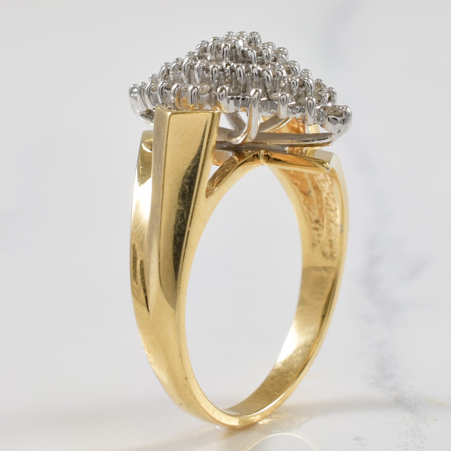 Marquise Silhouette Cluster Diamond Ring | 0.40ctw | SZ 7.25 |