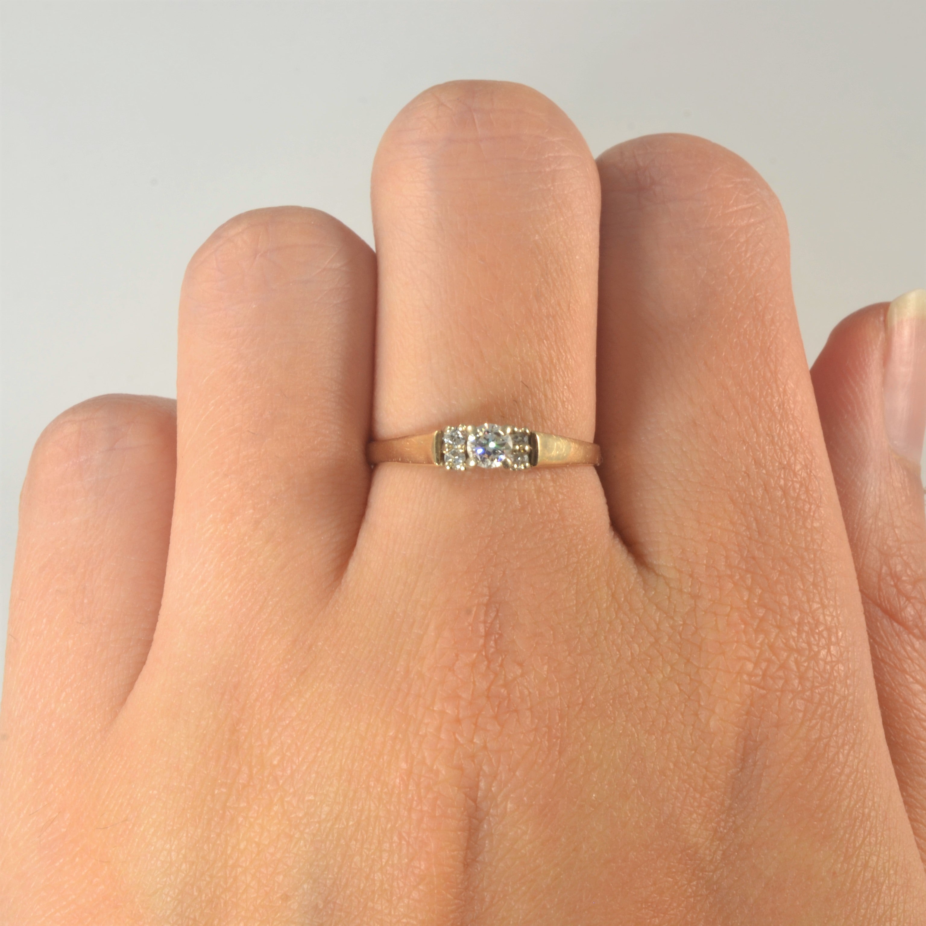 Four Stone Accent Engagement Ring | 0.17ctw | SZ 6.75 |