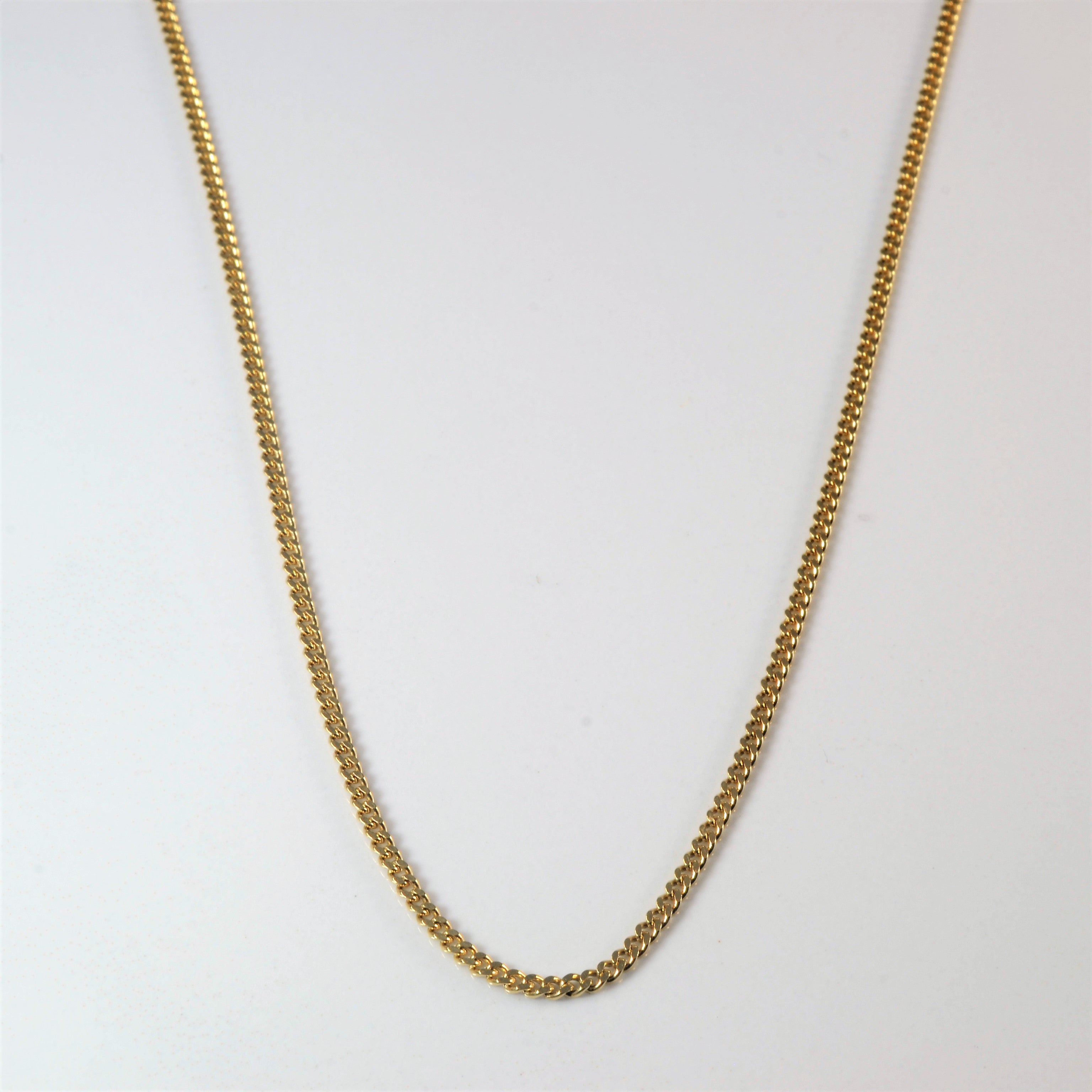 10k Yellow Gold Curb Chain | 20" |
