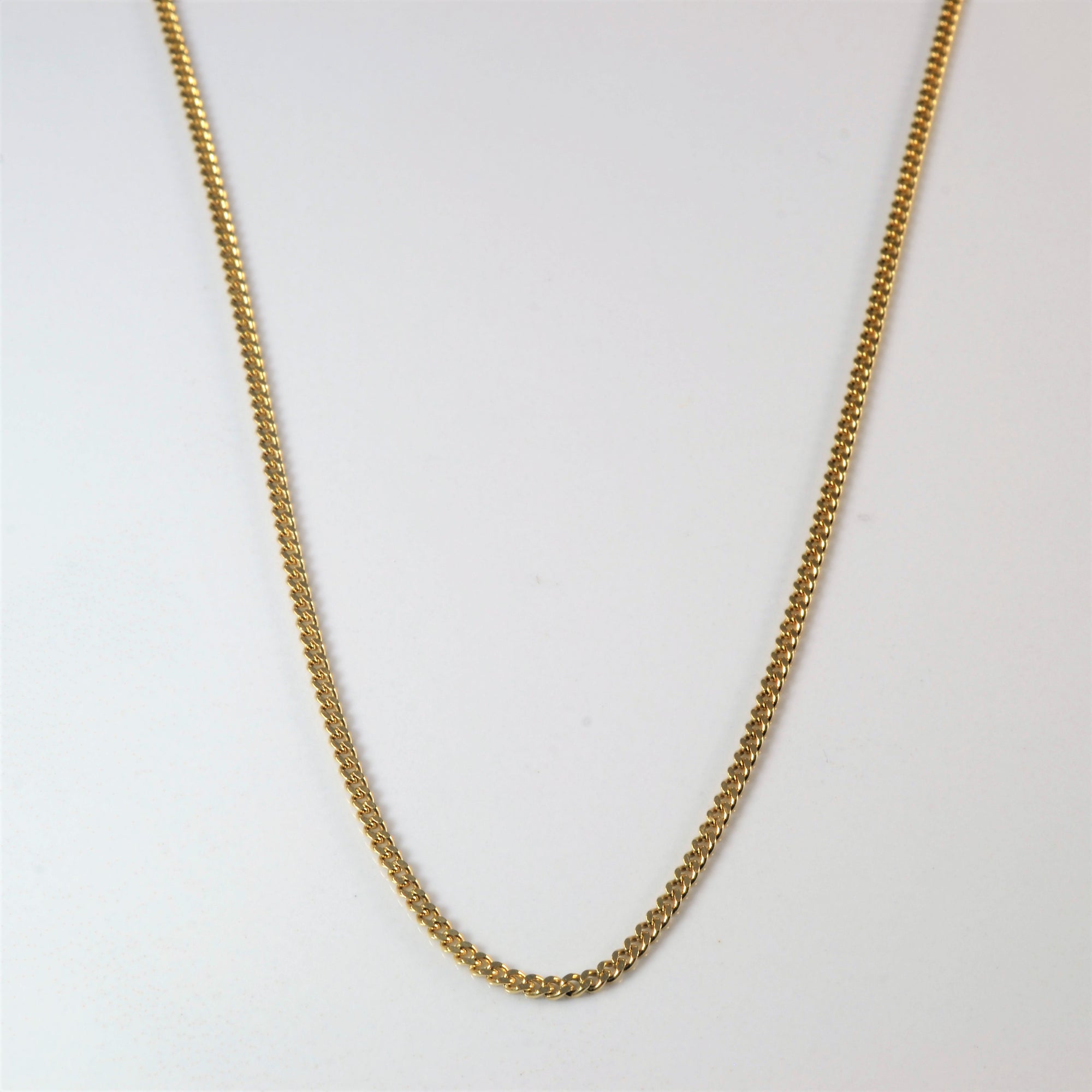 10k Yellow Gold Curb Chain | 20